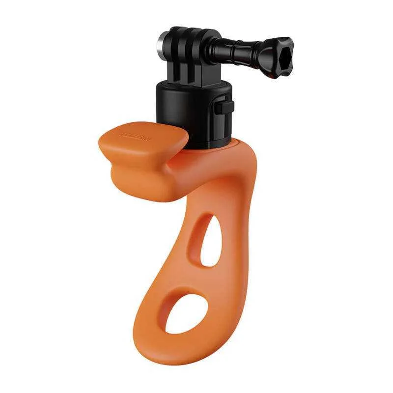 Telesin Multifunctional Silicone Mount For Sports Cameras (Orange)