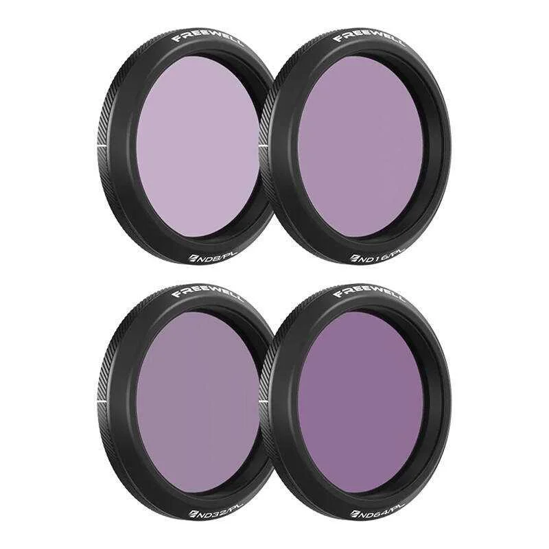 Freewell Set Of 4 Nd/Pl Filters For Dji Osmo Action 5 Pro