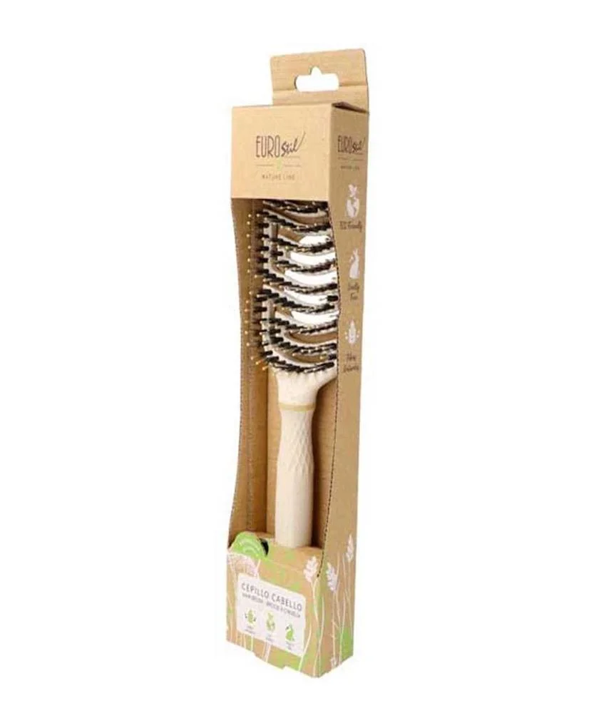 Eurostil Eco Natural Cepillo Flexible Doble Pua 1.