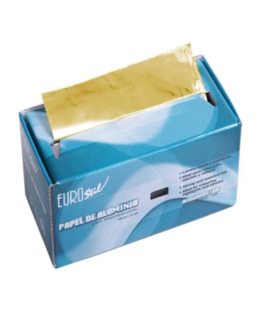 Eurostil Folha de Alumínio Profissional Rolo de Ouro .