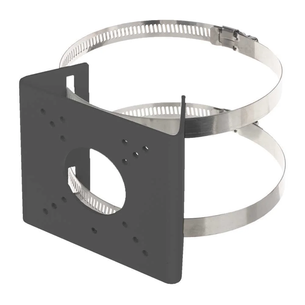 Suporte para Poste - para C&acirc;maras Bullet - Apto para Uso Exterior - Intervalo Di&acirc;metro 55~127 Mm - P