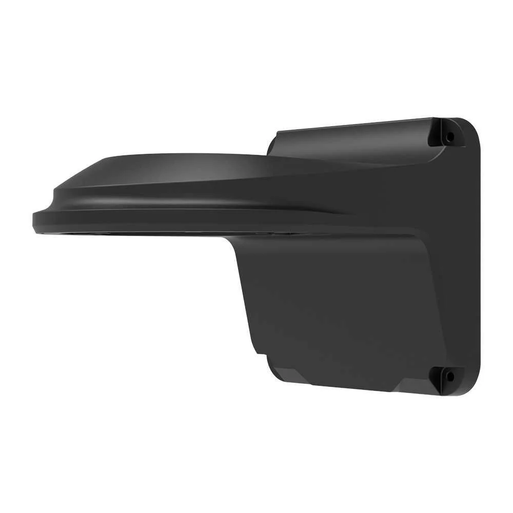 Suporte de parede - Para c&acirc;maras dome - Apto para uso no exterior - Cor preto - Passador de cabos - 
