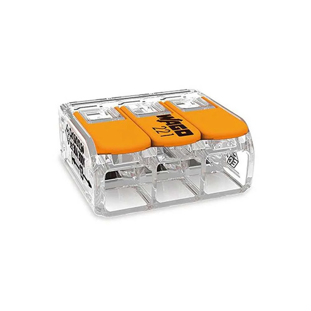 Conector rapido com alavanca 3 condutores  maxi.