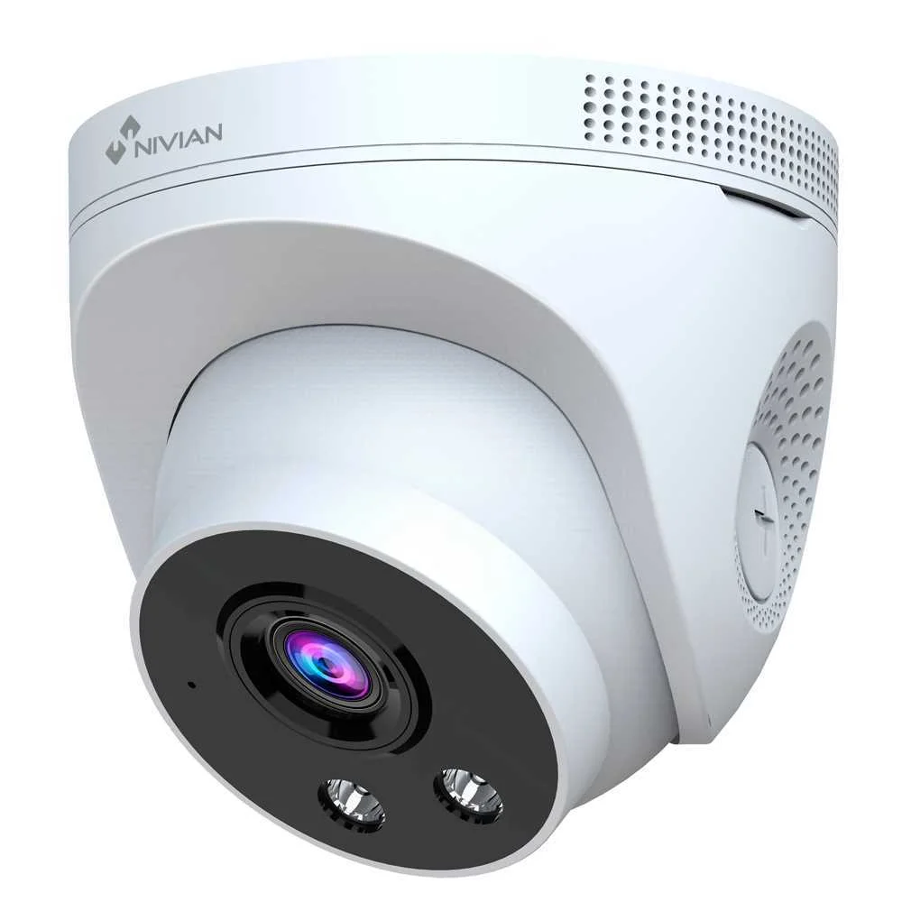Cámara Domo 3mp 2k - Compatible Con Kits Cctv Wifi Nivian - Resolución 3 Mpx / H.265+ - Lente 4 Mm -