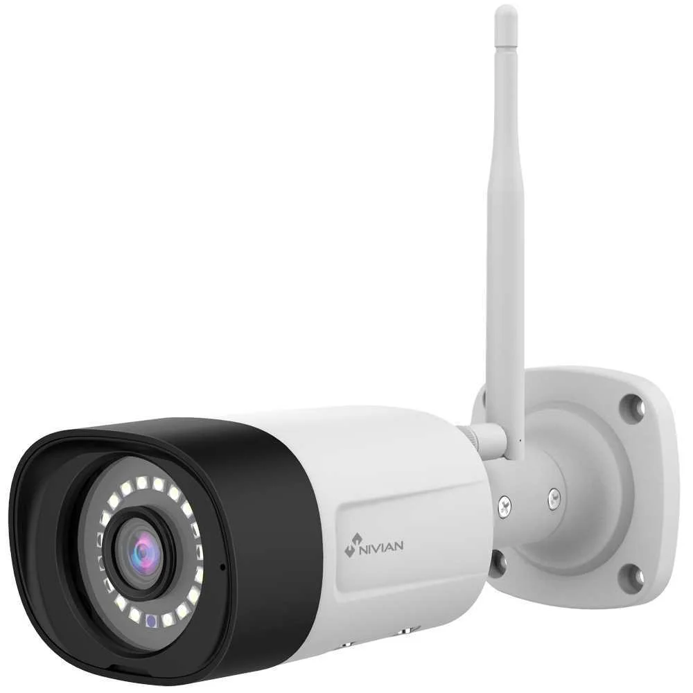Cámara Bullet 3mp 2k - Compatible Con Kits Cctv Wifi Nivian - Resolución 3 Mpx / H.265+ - Lente 4 Mm