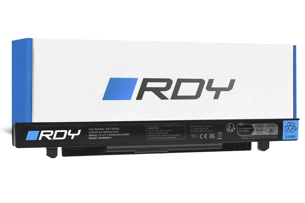 Rdy Laptop Battery A41-X550a For Asus A550 F550j F550l R510 R510c R510j R510jk R510l R510ca X550 X55