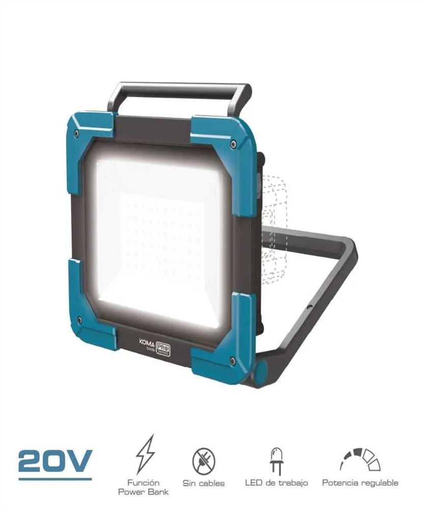 Focus LED de Treball 20 V 2500 Lm (Sense Bateria Ni Carregador) Voltatge Nominal 20 V Dc (Bateria D'