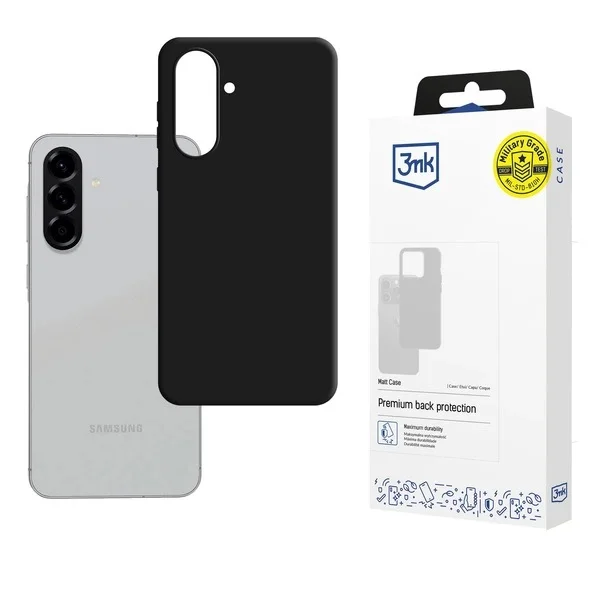 3mk Matt Case para Samsung Galaxy A36 5G - Preto
