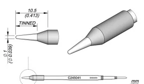 Ponta 3x1mm JBC