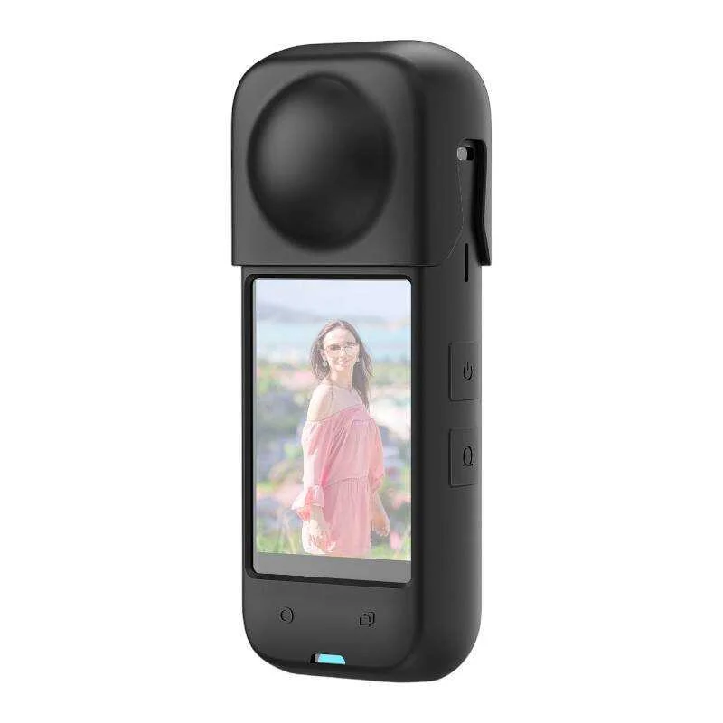 Capa protetora de silicone Puluz para Insta360 X4.