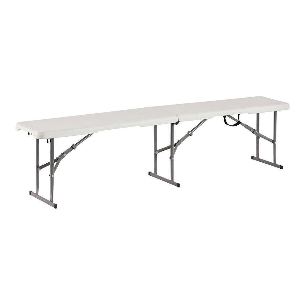 Banc Plegable, C&agrave;rrega M&agrave;xima 300 Kg. Material Pl&agrave;stic D'alta Densitat, Tub D'acer &Oslash;19 Mm, Marc D'ac
