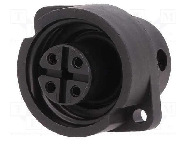 Conector Redondos 600v 16a Pin 4 Tomada Fe.