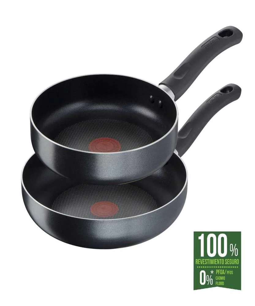 Conjunto 2 Frigideiras De Alumínio 20 E 26 Cm Tefal Easy Cook