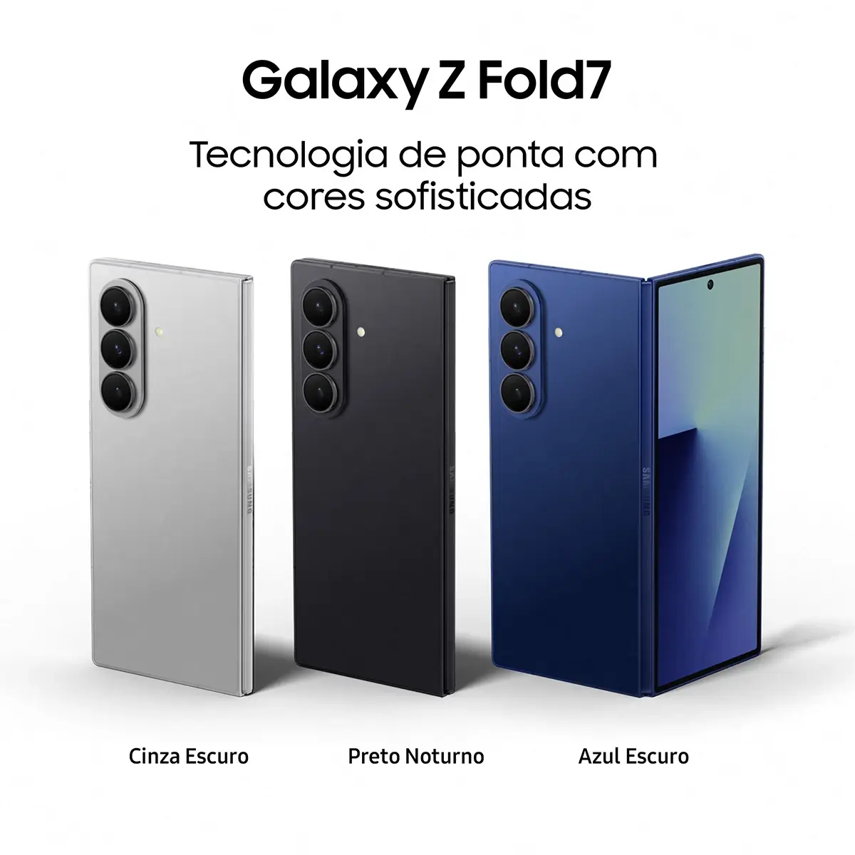 Smartphone Samsung Galaxy Z Fold7 16/1tb Azul Escuro