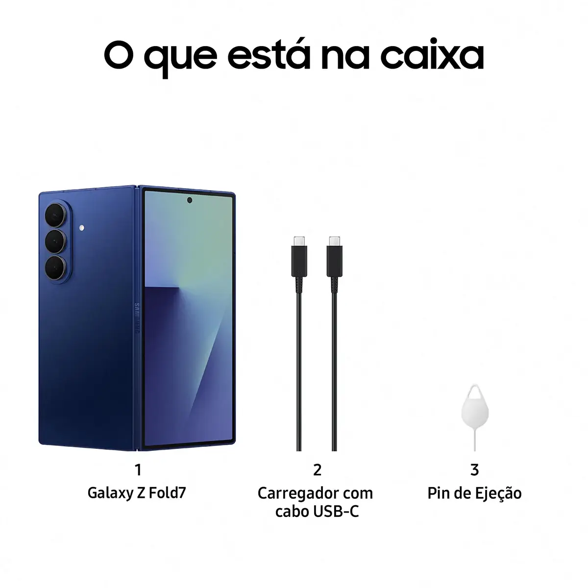 Smartphone Samsung Galaxy Z Fold7 12/512gb Azul Escuro