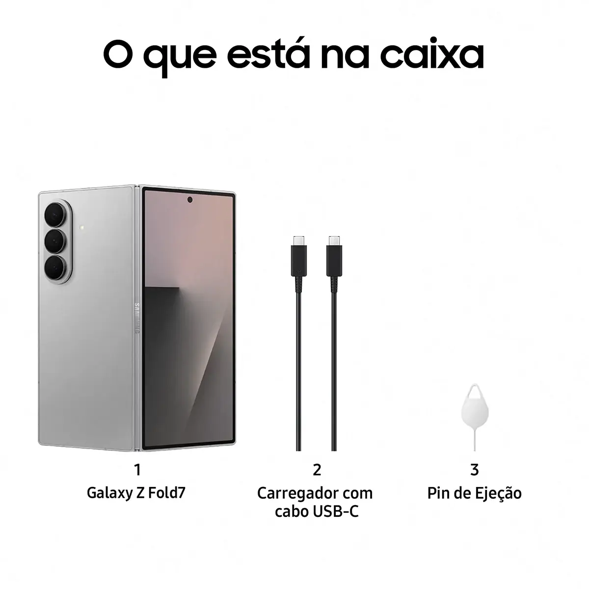 Smartphone Samsung Galaxy Z Fold7 12/256gb Cinza Escuro