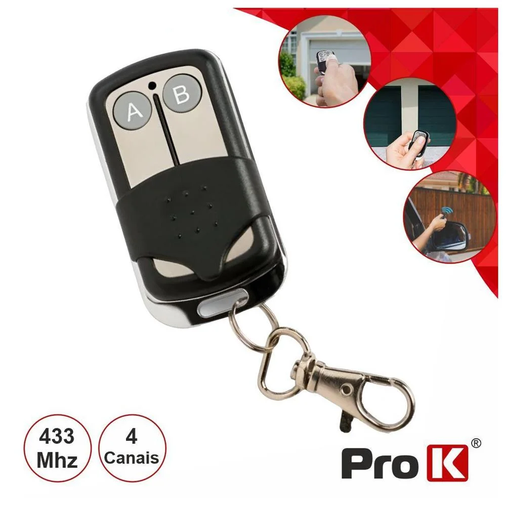 Comando Garagem Universal 2 Canais 433mhz PROK