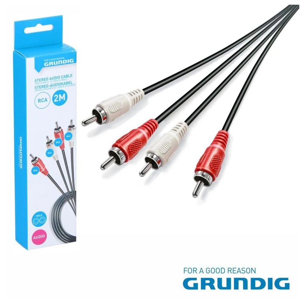 Cabo 2-RCA Macho / 2-RCA Macho 2M GRUNDIG