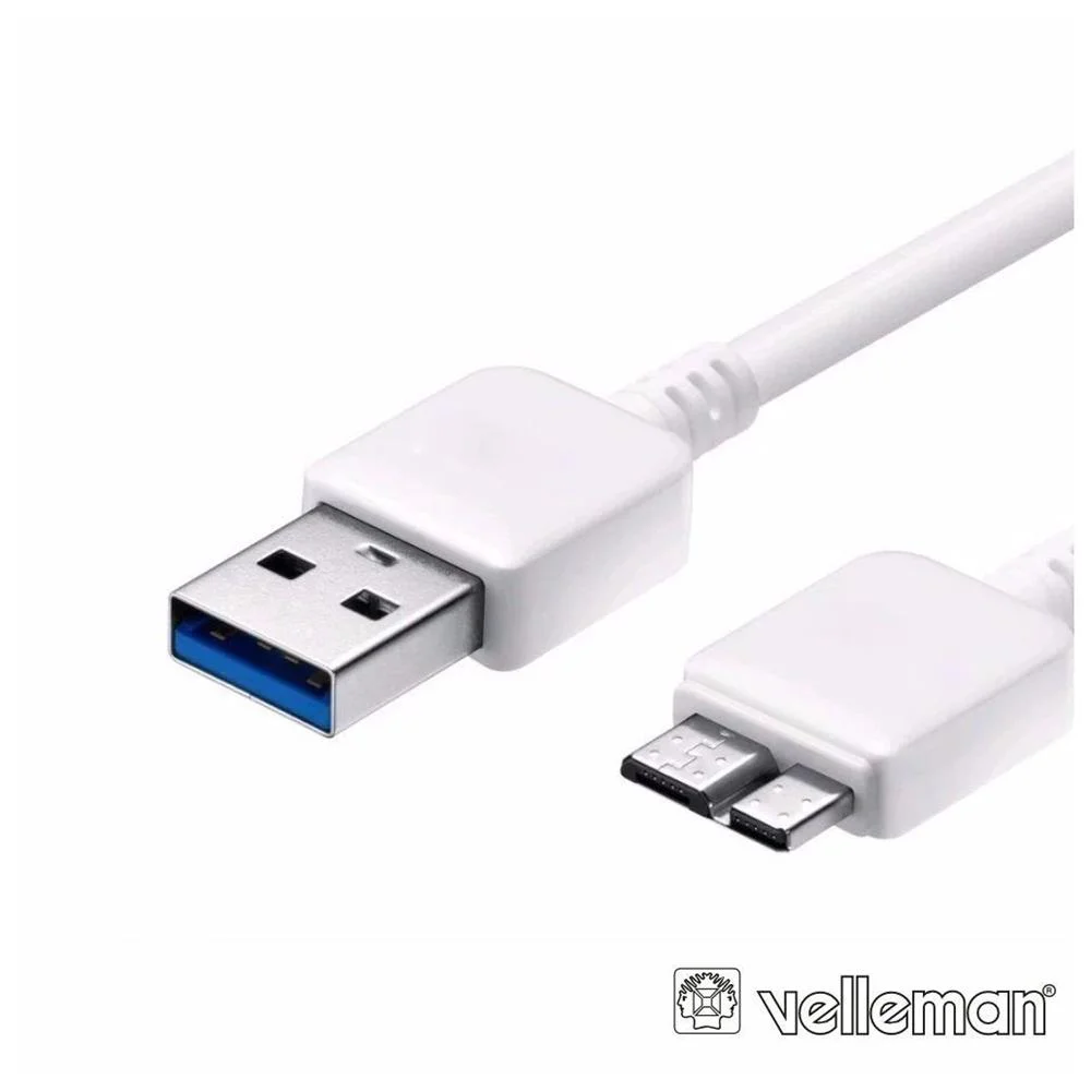 Cabo Usb-A 3.0 Macho / Micro Usb-B Macho 1m Branco