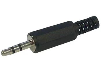 Clavija Jack 3.5 Macho Estéreo Plástico Negro