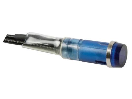 Luz Piloto Redonda 9mm 220v Azul