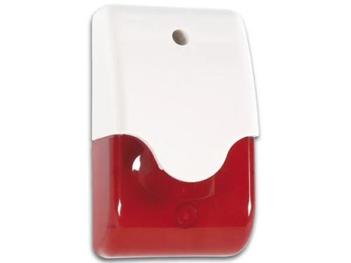 Siren + Red Strobe In Housing + Led