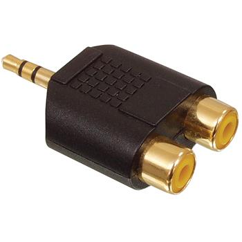 Adaptador Jack 3.5 Macho Estéreo a 2 Rca Hembra
