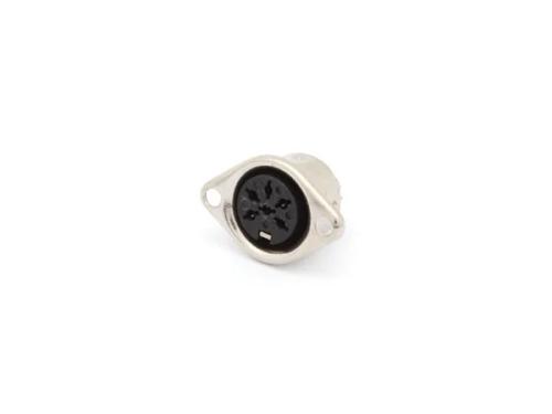 Female 6p Din Plug, Chassis Mount