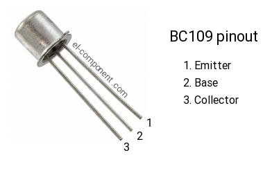 Transistor Si-N Uni 30V 0.1A 0.6W 300Mhz BC109