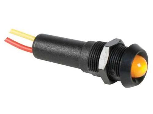 Lámpara LED Amarilla 24v - Marco Negro