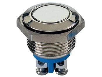 Flat Stainless Steel Push Button Spst 1no