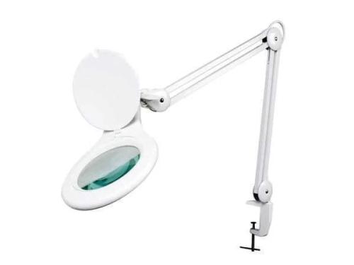 Lâmpada LED de Secretária com Vidro de Aumento de 5 Dioptrias - 4 W - 48 Leds - Branco
