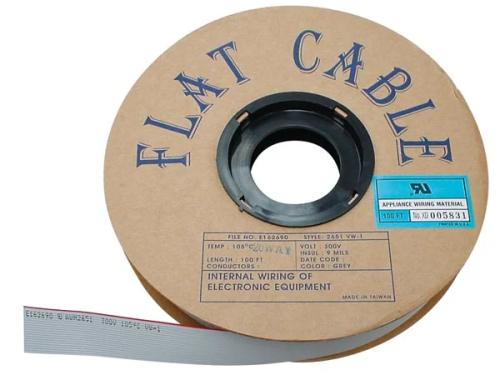 Cabo Flat 40 Condutores Pitch 1/2'' Cinza