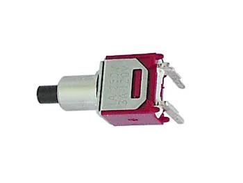 90° Horizontal Subminiature Push-Button Switch - Spst Off-(On)