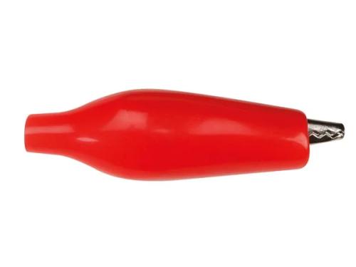 Alligator Clip With Boot 27mm - Red