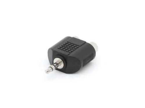 Conector Estéreo Rca Hembra Dual a Macho de 3,5 Mm