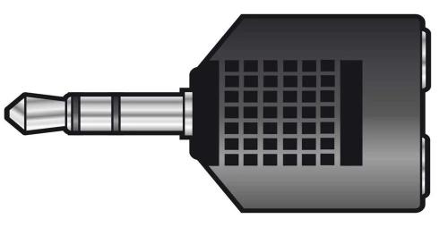 Adaptador Jack 3.5 Macho Estéreo 2 Jack 3.5 Hembra