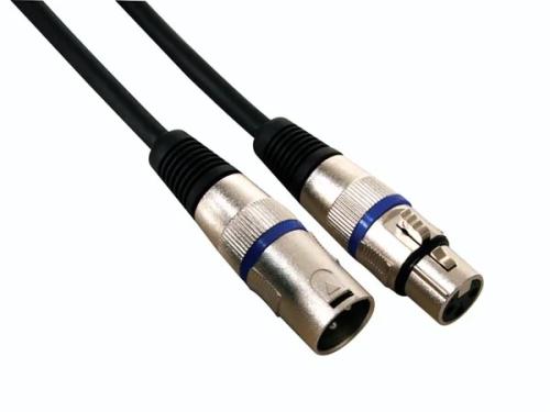 Cabo Xlr - Xlr Macho / Xlr Fêmea - 10 M - Preto