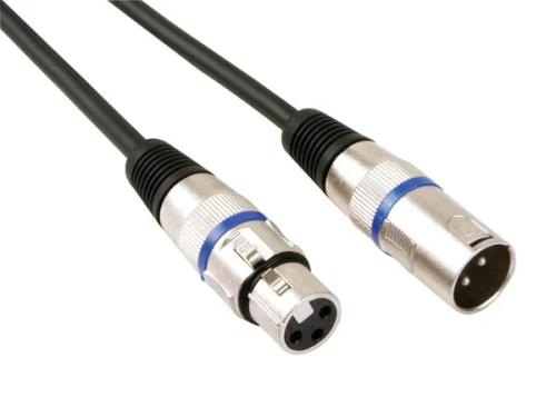 Cabo Xlr - Xlr Macho / Xlr Fêmea - 3 M - Preto