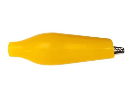 Alligator Clip With Boot 27mm - Yellow
