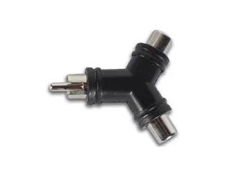 Conector Rca Macho a 2 Conectores Rca Hembra