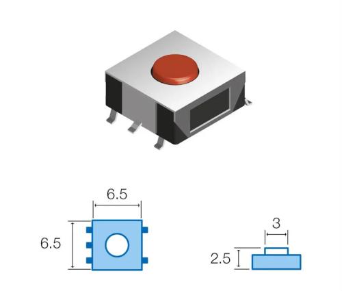 Pulsador de Tato SMD 12vdc 50ma