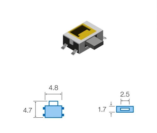 Pulsador De Tato Smd 12Vdc 50Ma