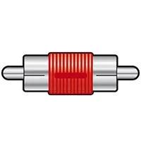 Rca Macho Rca Macho Adaptador Rojo
