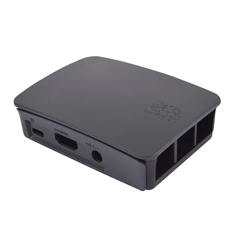 Caixa Preta Cinzenta Para Raspberry Pi 3
