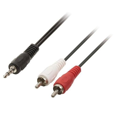 Cabo Jack 3.5 Macho para 2 Rca Macho 10m