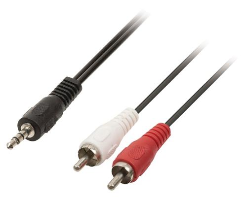 Cabo Jack 3.5 Macho Para 2 Rca Macho 3M