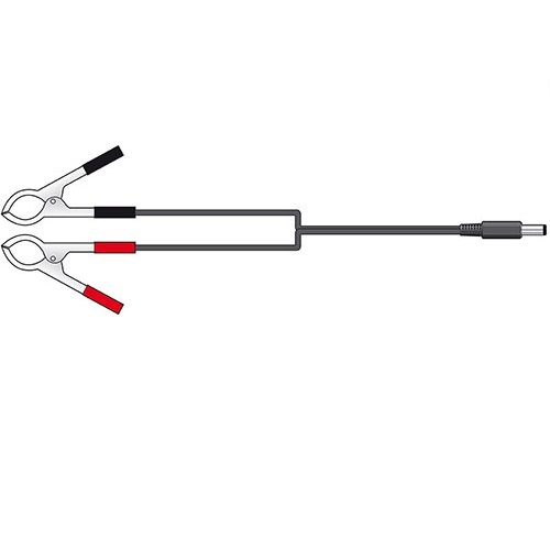Clips Crocodilo 2x75mm para Ficha Dc 5.5x2.1mm