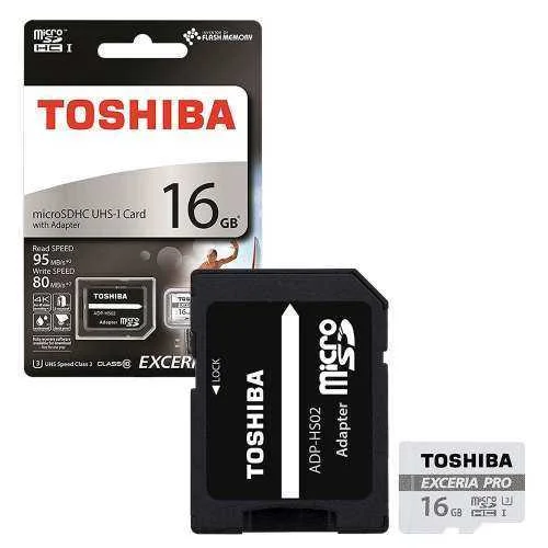 Toshiba Cartao Memoria Micro Sdhc 16gb Adapt C10 Excer
