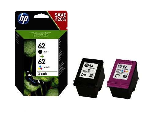 Tinteiro de Tinta Original Hp 62 Preto Tricolor